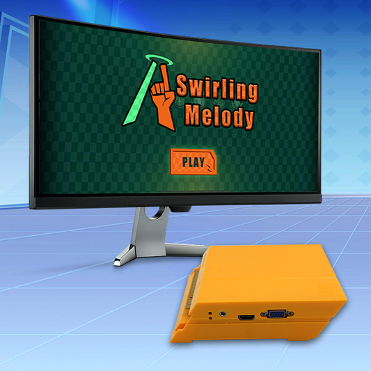 Retro Style Game Box Console with Exclusive Developed Games and Easy Plug and Play for Branding Projects